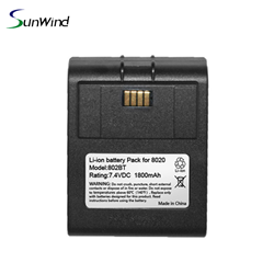 Factory 7.4V 1800mah Replacement battery pack for verifone nurit 8020 POS battery